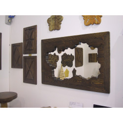 Specchio Valle d'Aosta in larice